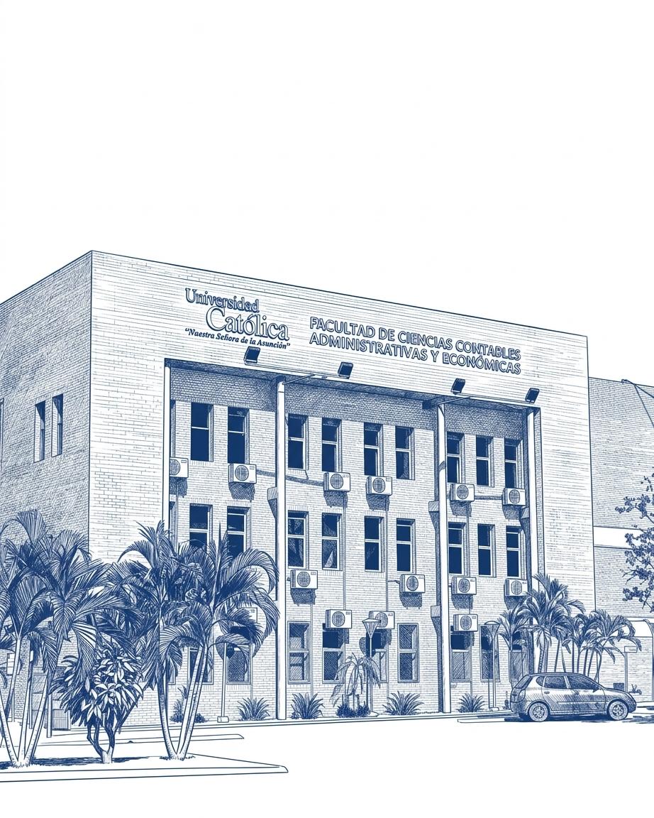 Fachada de la Facultad de Ciencias Contables, Administrativas y Económicas de la Universidad Católica